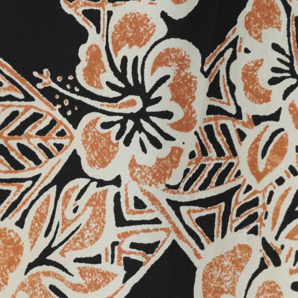 Tiki Hawaiian print 50s dress - Picture 4 of 7
